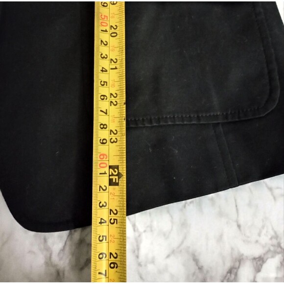 Banana Republic 2 Button Black Blazer Cotton Spandex Size 10 - Picture 4 of 5